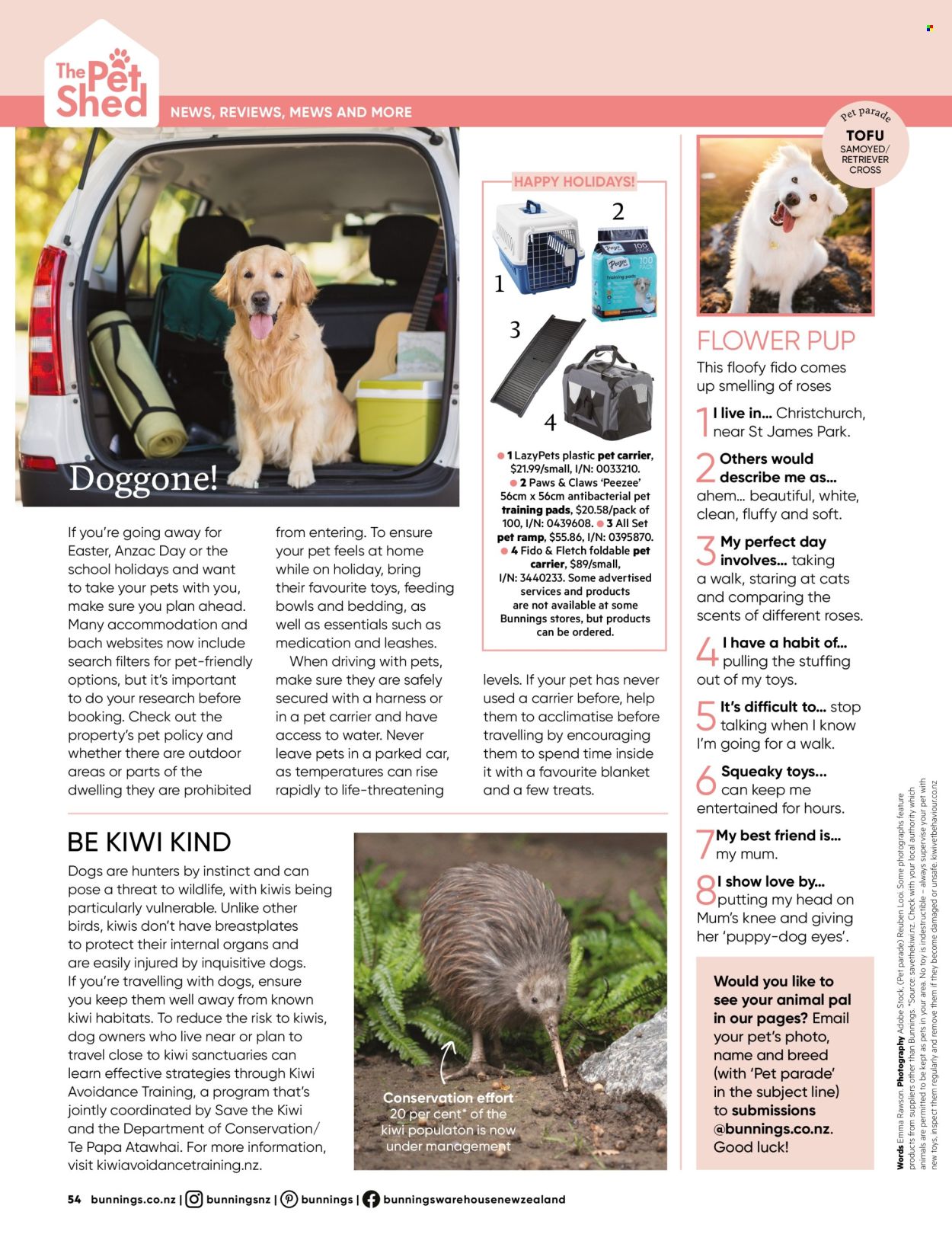 Bunnings Warehouse mailer . Page 54.