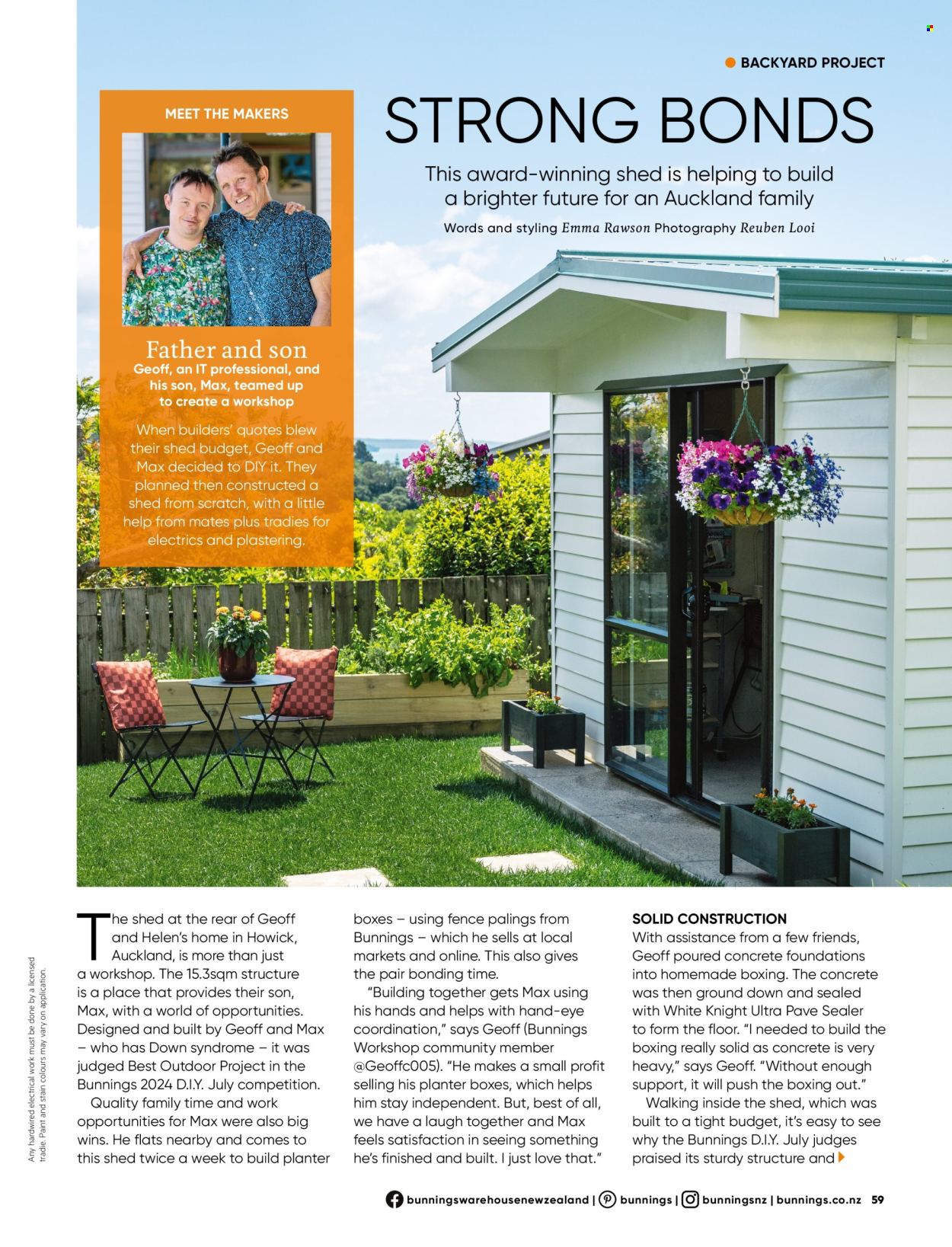 Bunnings Warehouse mailer . Page 59.
