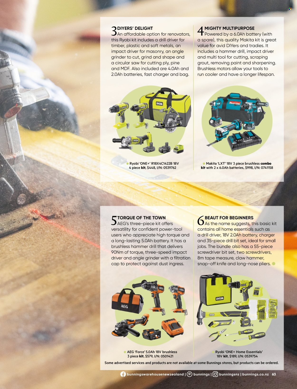 Bunnings Warehouse mailer . Page 63.