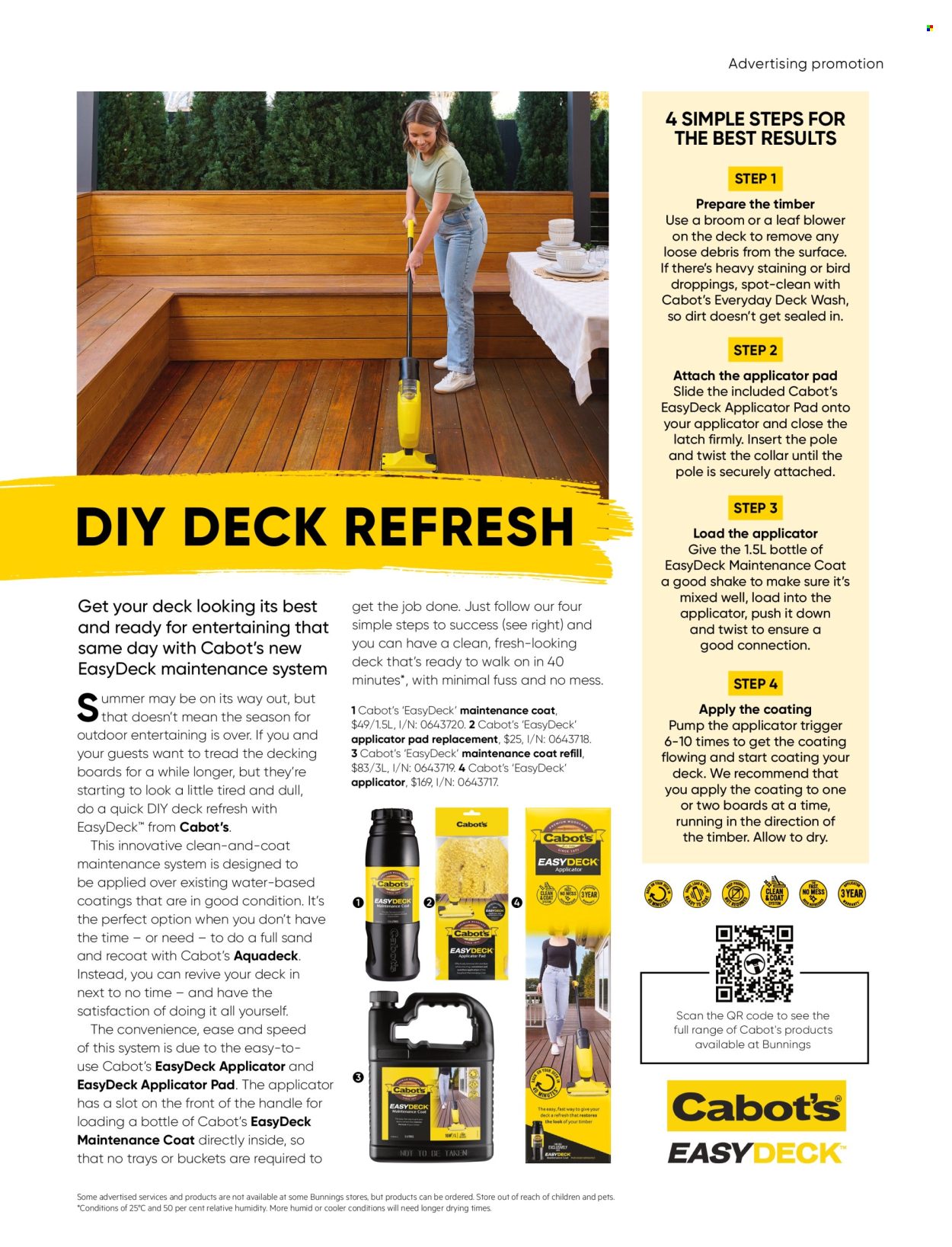 Bunnings Warehouse mailer . Page 69.