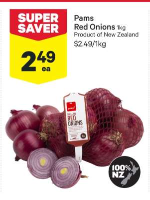 Pams Red Onions