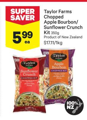 Taylor Farms Chopped Apple Bourbon/Sunflower Crunch Kit