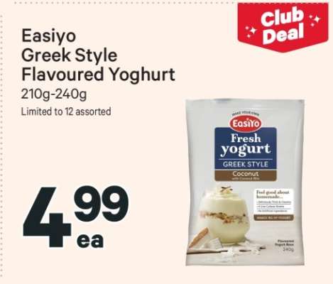 Easiyo Greek Style Flavoured Yoghurt