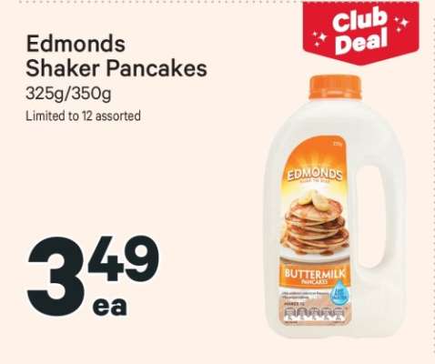 Edmonds Shaker Pancakes