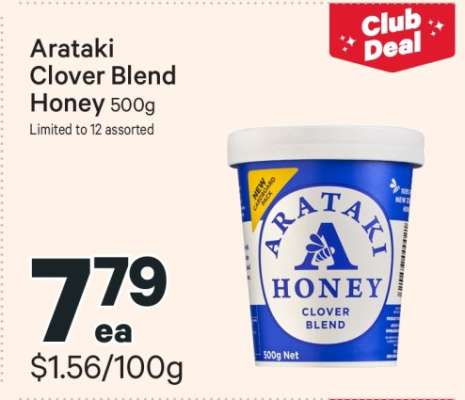 Arataki Clover Blend Honey 500g