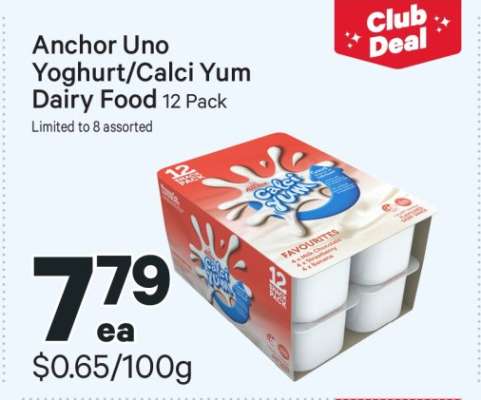 Anchor Uno Yoghurt/Calci Yum Dairy Food