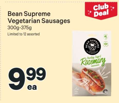Bean Supreme Vegetarian Sausages