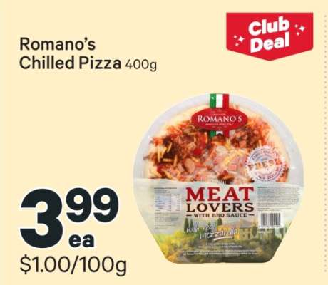 Romano's Chilled Pizza