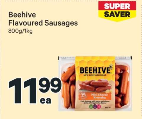 Beehive Flavoured Sausages