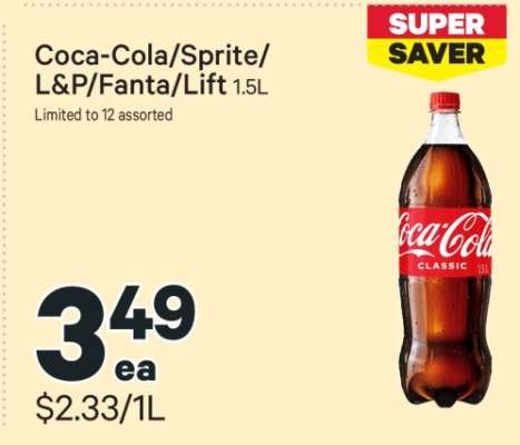Coca-Cola/Sprite/L&P/Fanta/Lift