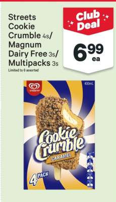 Streets Cookie Crumble Caramel 4 Pack