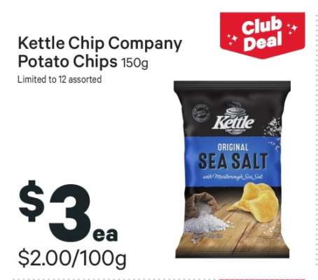 Kettle Chip Company Potato Chips 150g
