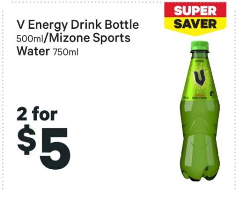 V Energy Drink Bottle / Mizone Sports Water