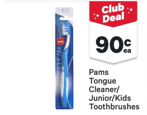Pams Tongue Cleaner/Junior/Kids Toothbrushes