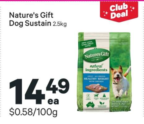 Nature's Gift Dog Sustain 2.5kg