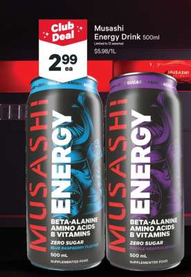 Musashi Energy Drink 500ml