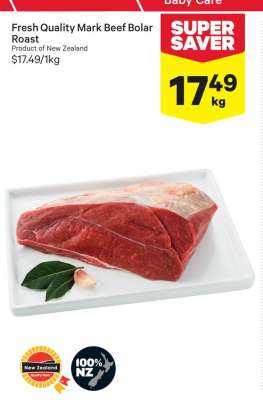 Fresh Quality Mark Beef Bolar Roast