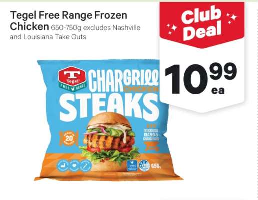Tegel Free Range Frozen Chicken