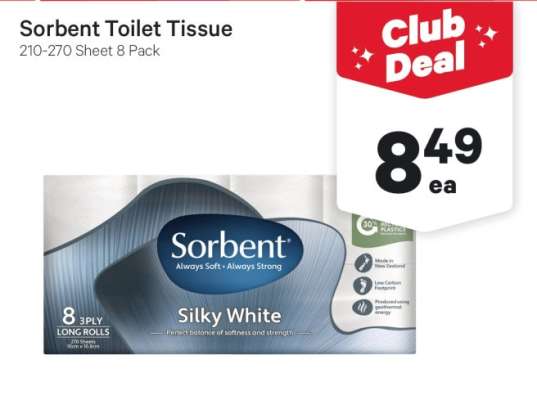 Sorbent Toilet Tissue