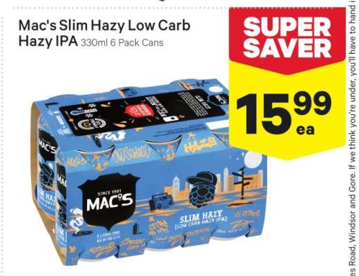 Mac's Slim Hazy Low Carb Hazy IPA