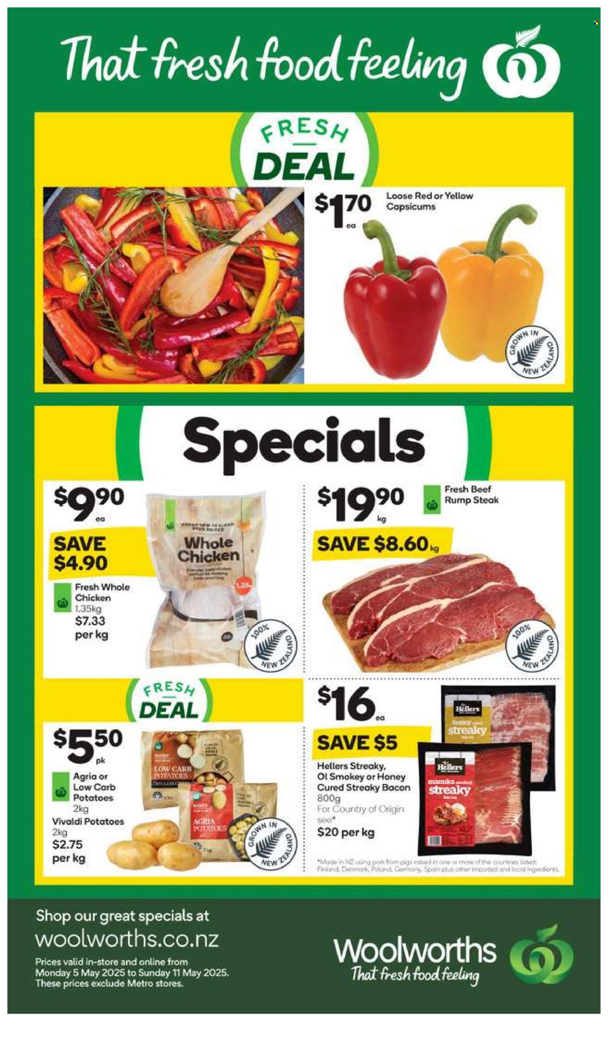 Woolworths mailer  - 05.05.2025 - 11.05.2025. Page 1.