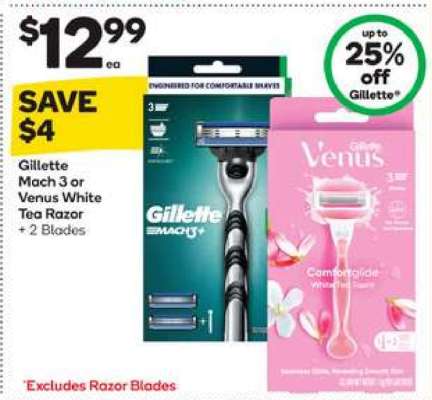 Gillette Mach 3 or Venus White Tea Razor
