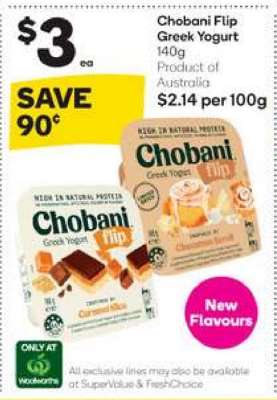 Chobani Flip Greek Yogurt