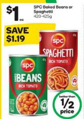 SPC Baked Beans or Spaghetti