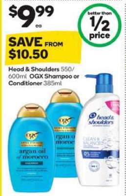 Head & Shoulders / OGX Shampoo or Conditioner