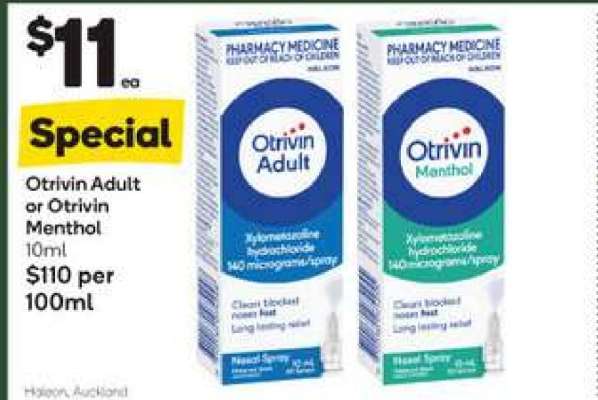Otrivin Adult or Otrivin Menthol