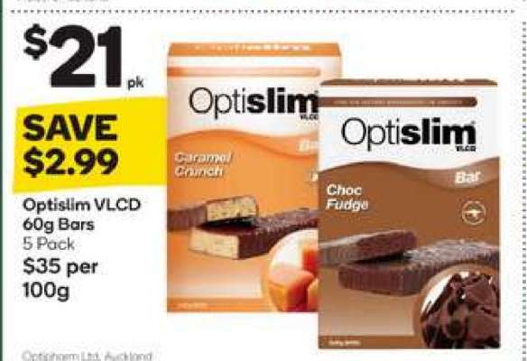 Optislim VLCD 60g Bars