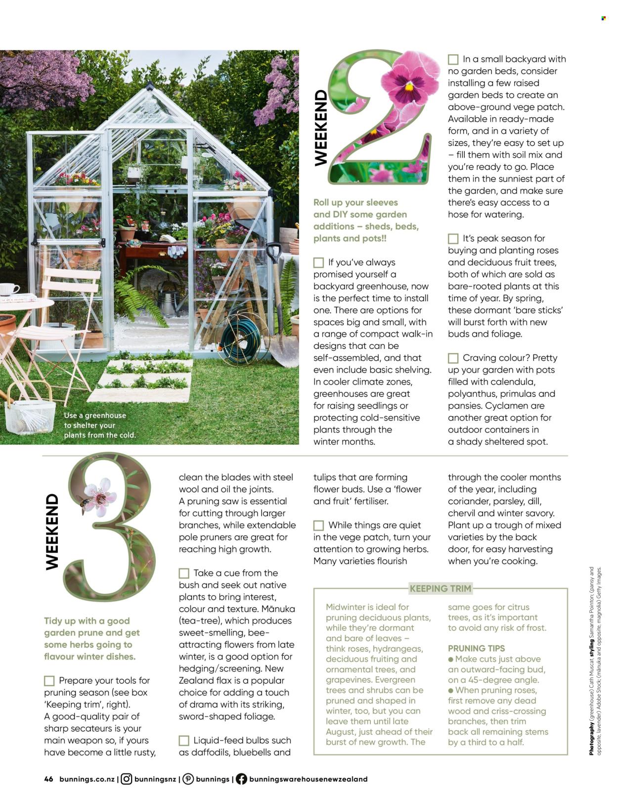Bunnings Warehouse mailer . Page 46. Page 46