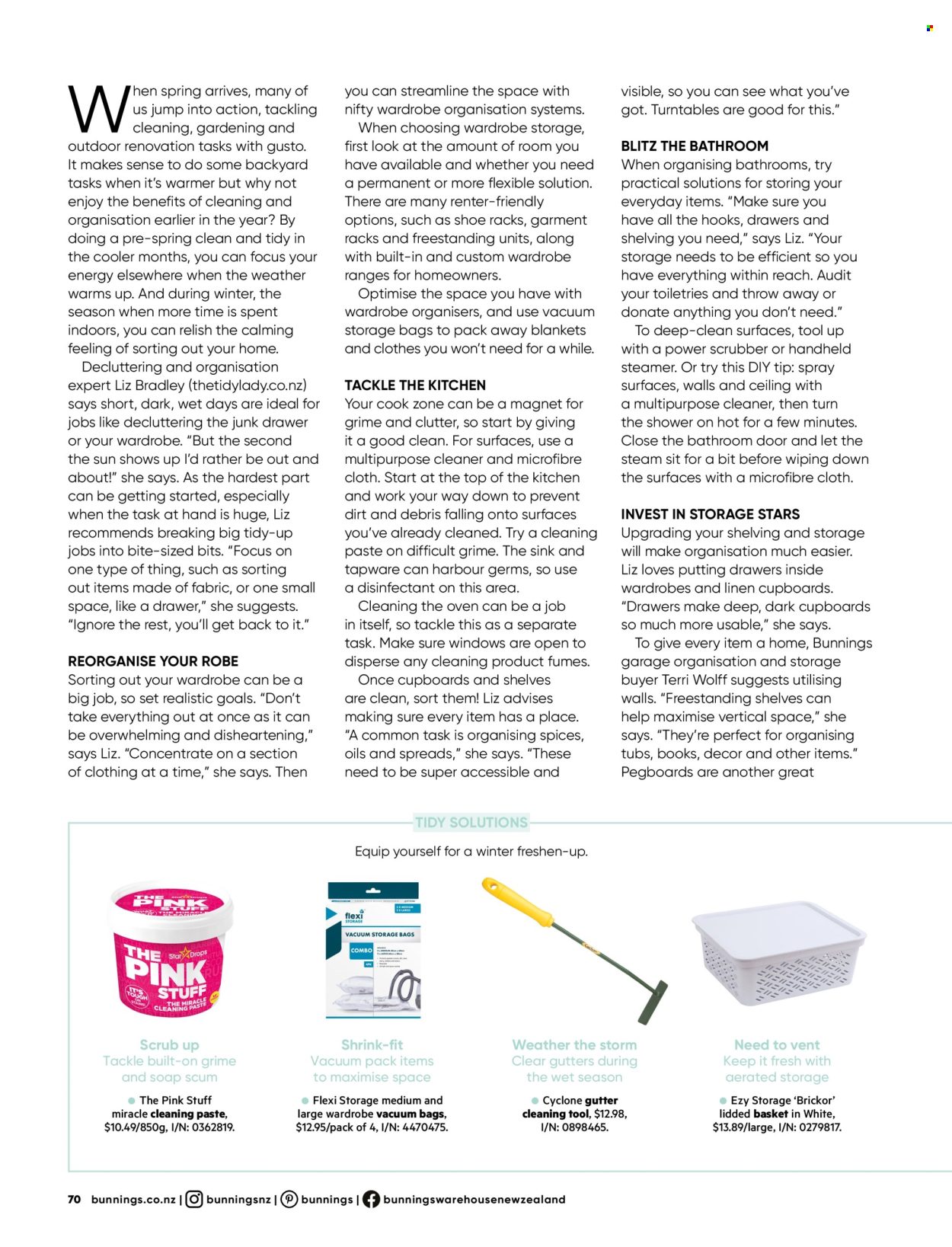 Bunnings Warehouse mailer . Page 70. Page 70