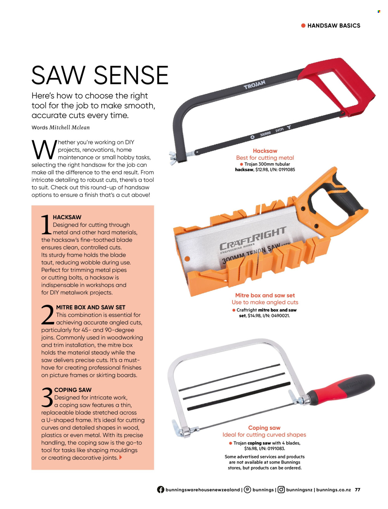 Bunnings Warehouse mailer . Page 77. Page 77