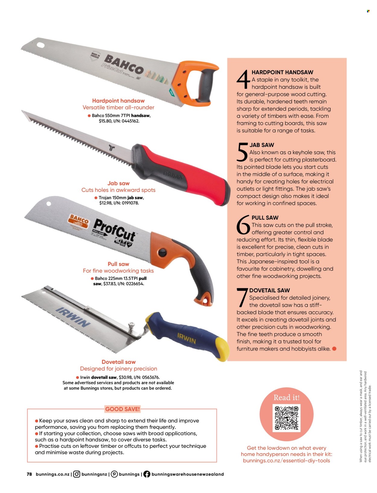 Bunnings Warehouse mailer . Page 78. Page 78